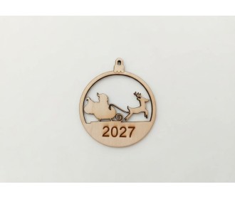 Ξύλινο διακοσμητικό Έλκηθρο 2027