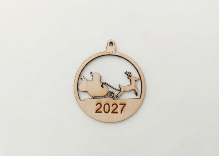 Ξύλινο διακοσμητικό Έλκηθρο 2027