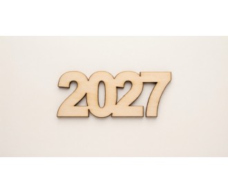 2027 Ξύλινο 12cm Κρεμαστό