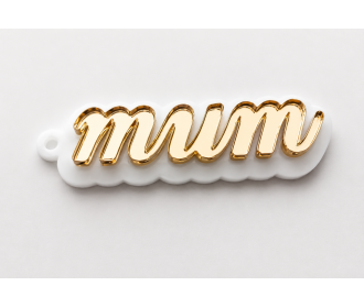Μπρελόκ plexiglass mum 8cm Μπρελόκ plexiglass mum 8cm