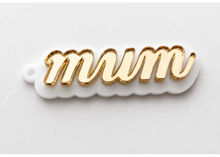 Μπρελόκ plexiglass mum 8cm Μπρελόκ plexiglass mum 8cm