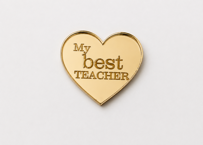 Plexiglass καρδούλα my best Teacher