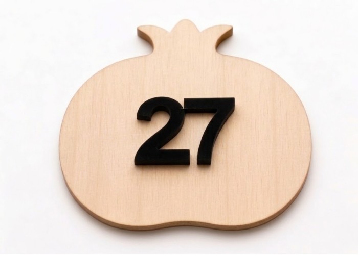 Ρόδι ξύλινο & Plexiglass 9cm 2027 #12 Ρόδι ξύλινο & Plexiglass 9cm 2027 #12