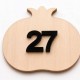 Ρόδι ξύλινο & Plexiglass 9cm 2027 #12 Ρόδι ξύλινο & Plexiglass 9cm 2027 #12