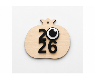 Ρόδι ξύλινο και Plexiglass 9cm 2027 #17 Ρόδι ξύλινο και Plexiglass 9cm 2027 #17