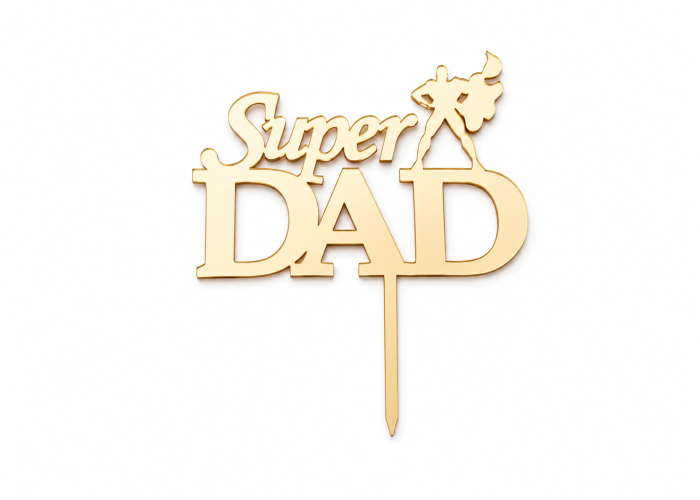 Cake topper Super Dad 
