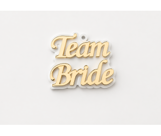 Plexiglass διακοσμητικό Τeam Bride 5cm Plexiglass διακοσμητικό Τeam Bride 5cm