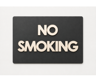 Plexiglass Πινακίδα No smoking 20cm Plexiglass Πινακίδα No smoking 20cm