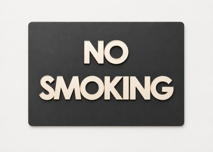 Plexiglass Πινακίδα No smoking 20cm Plexiglass Πινακίδα No smoking 20cm