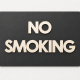 Plexiglass Πινακίδα No smoking 20cm Plexiglass Πινακίδα No smoking 20cm