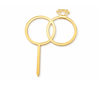 Plexiglass caketopper Βέρες 15cm μήκος Plexiglass caketopper Βέρες 15cm μήκος