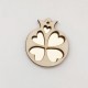 Ρόδι απο ξύλο και Plexiglass 9cm #10 
