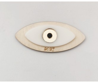 Γούρι μάτι απο ξύλο και Plexiglass 10cm Γούρι μάτι απο ξύλο και Plexiglass 10cm