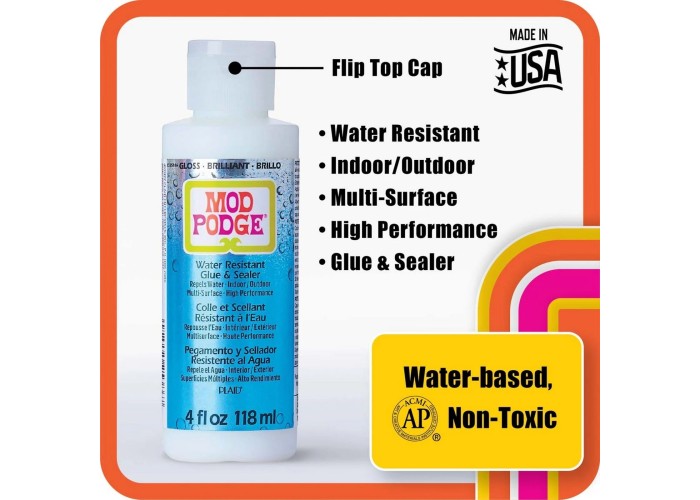 Mod Podge • Water Resistant Glue & Sealer κόλλα και σφραγιστικό