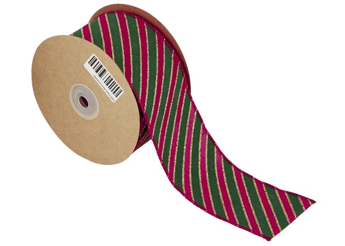 ΚΟΡΔΕΛΑ ΡΙΓΕ ME ΣΥΡΜΑ 63MMX10MET GREEN D-RED-GOLD MET ΚΟΡΔΕΛΑ ΡΙΓΕ ME ΣΥΡΜΑ 63MMX10MET GREEN D-RED-GOLD MET