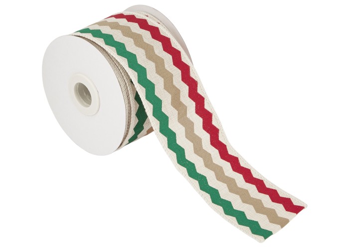 ΚΟΡΔΕΛΑ ΠΟΛΥΧΡΩΜΑ ZIG ZAG ΜΕ ΣΥΡΜΑ 50MMX10MET BEIGE-GREEN D-BURGUNDY ΚΟΡΔΕΛΑ ΠΟΛΥΧΡΩΜΑ ZIG ZAG ΜΕ ΣΥΡΜΑ 50MMX10MET BEIGE-GREEN D-BURGUNDY