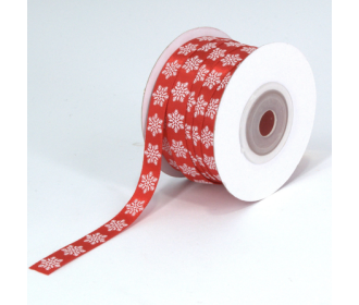 ΚΟΡΔΕΛΑ ΜΕ ΝΙΦΑΔΕΣ ΧΙΟΝΙΟΥ 10MMX20MET RED-WHITE