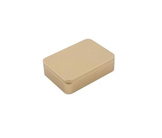 GOLD MATT ΜΕΤΑΛ. ΚΟΥΤΙ 14.2Χ10.1Χ3.1 εκ.