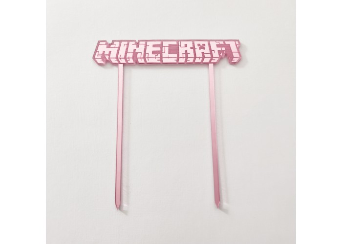 Plexiglass caketopper Minecraft 15cm μήκος 