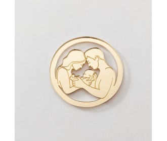 Plexiglass διακοσμητικό "οικογένεια"