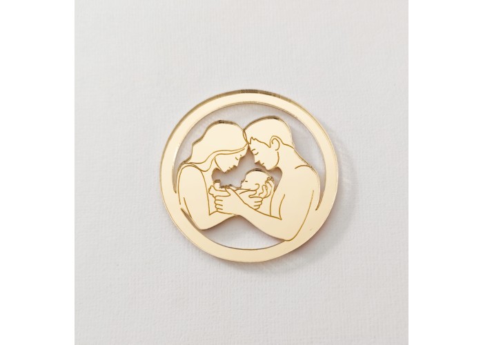 Plexiglass διακοσμητικό "οικογένεια"