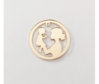 Plexiglass διακοσμητικό : "μαμά & μωρό"