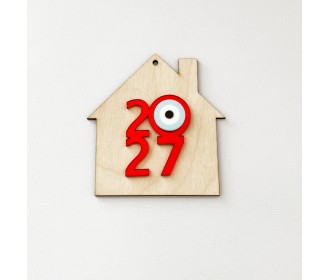 Σπιτάκι Ξύλινο Plexiglass 9cm 2027 #4 Σπιτάκι Ξύλινο Plexiglass 9cm 2027 #4