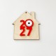 Σπιτάκι Ξύλινο Plexiglass 9cm 2027 #4 Σπιτάκι Ξύλινο Plexiglass 9cm 2027 #4