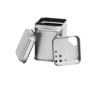 SILVER ΜΕΤΑΛΛΙΚΟ ΚΟΥΤΙ 5.3Χ5.3Χ7.2 εκ.