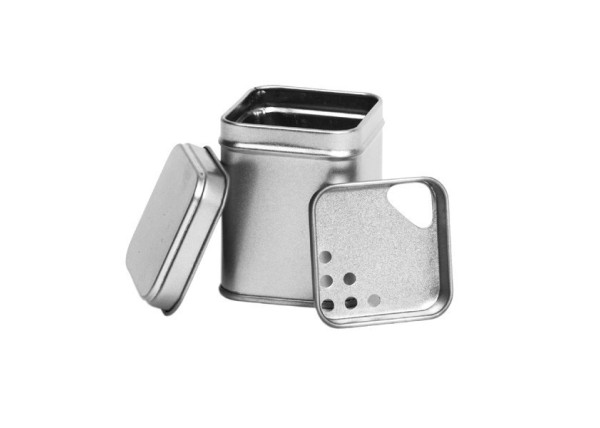 SILVER ΜΕΤΑΛΛΙΚΟ ΚΟΥΤΙ 5.3Χ5.3Χ7.2 εκ.