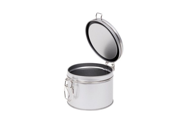 SILVER ΣΤΡΟΓΓΥΛΟ ΕΡΜΗΤΙΚΟ ΚΑΠΑΚΙ διαμ. 9.5 Χ 8.2 εκ.