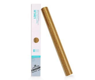 LOKLiK • Heat Transfer Vinyl Glitter Golden 30cm x 90cm LOKLiK • Heat Transfer Vinyl Glitter Golden 30cm x 90cm