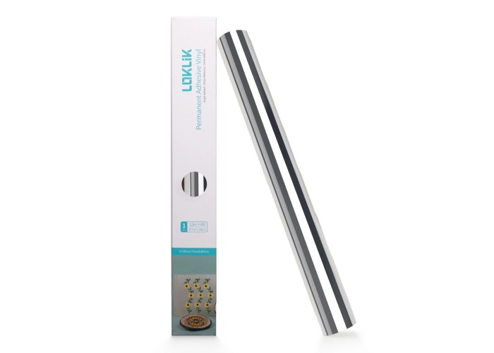 LOKLiK Permanent Adhesive Vinyl Mirror Metallic Silver 30.5x180cm LOKLiK Permanent Adhesive Vinyl Mirror Metallic Silver 30.5x180cm