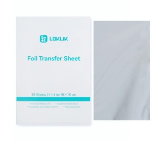 LOKLiK Foil Transfer Sheets 10x15cm Ασημί 50τεμ
