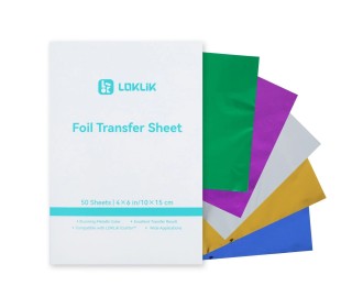 LOKLiK Foil Transfer Sheets 10x15cm 5χρωμάτων 50τεμ