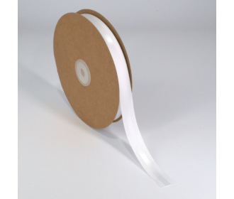 Κορδέλα Σατέν με Γκρο 15mm x 50m Λευκή (White)
