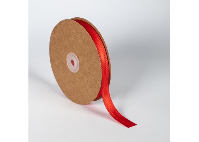 Κορδέλα Σατέν με Γκρο 15mm x 50m Κόκκινη (Red)