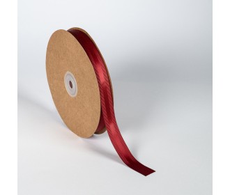 Κορδέλα Σατέν με Γκρο 15mm x 50m Μπορντό (Burgundy)