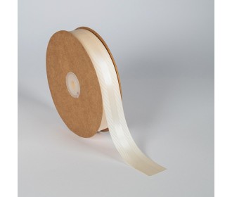 Κορδέλα Σατέν με Γκρο 25mm x 50m Ιβουάρ (Ivory)