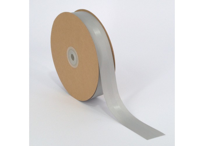 Κορδέλα Σατέν με Γκρο 25mm x 50m Γκρι (Grey) Κορδέλα Σατέν με Γκρο 25mm x 50m Γκρι (Grey)
