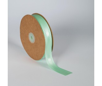 Κορδέλα Σατέν με Γκρο 25mm x 50m Παστέλ Πράσινη (Green Past)