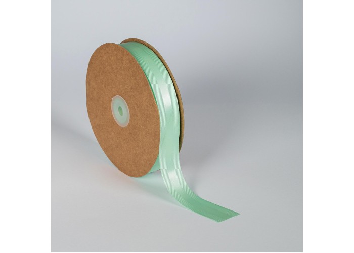 Κορδέλα Σατέν με Γκρο 25mm x 50m Παστέλ Πράσινη (Green Past) Κορδέλα Σατέν με Γκρο 25mm x 50m Παστέλ Πράσινη (Green Past)