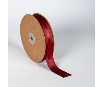 Κορδέλα Σατέν με Γκρο 25mm x 50m Μπορντό (Burgundy)
