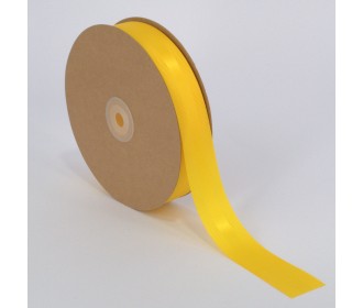 Κορδέλα Σατέν με Γκρο 25mm x 50m Κίτρινη (Yellow)