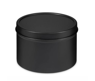 BLACK 250ml ΜΕΤΑΛΛΙΚΟ ΚΟΥΤΙ Δ8 Χ 5.5 εκ.