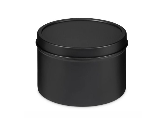 BLACK 250ml ΜΕΤΑΛΛΙΚΟ ΚΟΥΤΙ Δ8 Χ 5.5 εκ.