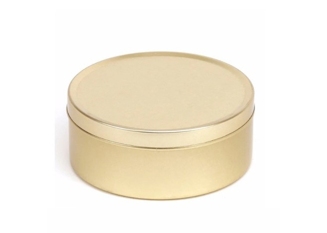 GOLD 250ml ΜΕΤΑΛΛΙΚΟ ΚΟΥΤΙ Δ9.8 Χ 4 εκ.