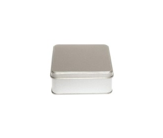 SILVER ΜΕΤΑΛΛΙΚΟ ΚΟΥΤΙ 10.2Χ10.2Χ4εκ. - 250ml SILVER ΜΕΤΑΛΛΙΚΟ ΚΟΥΤΙ 10.2Χ10.2Χ4εκ. - 250ml