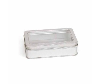 SILVER WINDOW ΜΕΤΑΛΛΙΚΟ ΚΟΥΤΙ 14.2X10.2X4 εκ. SILVER WINDOW ΜΕΤΑΛΛΙΚΟ ΚΟΥΤΙ 14.2X10.2X4 εκ.