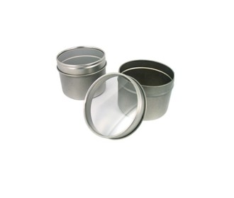SILVER WINDOW ΜΕΤΑΛΛΙΚΟ ΚΟΥΤΙ Δ 6. Χ 4.5 εκ.